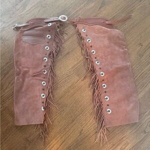 Boys Suede Fringe Chaps